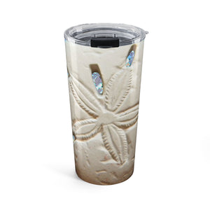 20oz Tumbler – Disco Sand Dollar Glitter Travel Mug