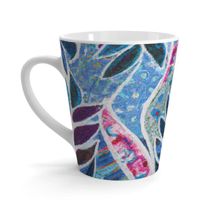 Latte White Mug - Perfect for Coffee Enthusiasts / Amazon Whimsy, Blue