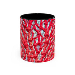 Colorful Mugs (11oz, 15oz), Disco Coral Reef Macro