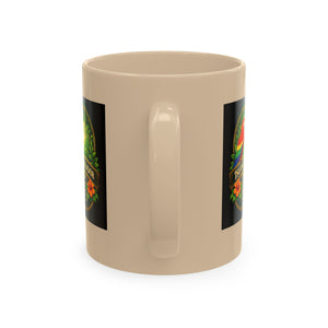 Tropical Parrot Coffee Mug — "Island Ambassador" Ceramic Cup