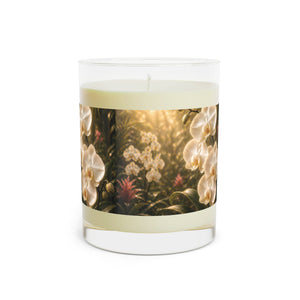 Pearl Orchid Garden Scented Candle — Floral 11oz Glass Jar