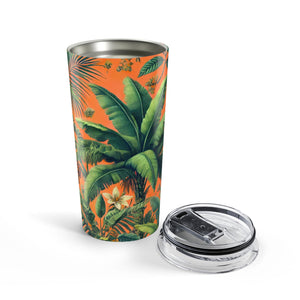 20oz Tumbler — Orange Palm Insulated Travel Cup