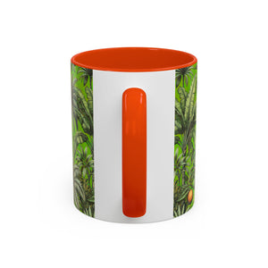 Accent Color Coffee Mug, Many Colors - 11oz & 15oz / Tropical Fruit, Green