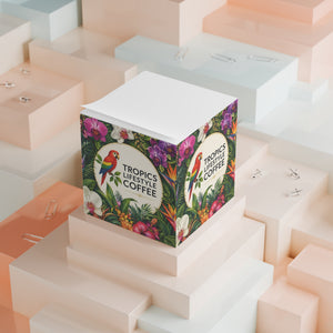 Tropical Note Cube — Tropics Lifestyle Coffee Sticky Notepad