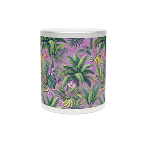 Tropical Metallic Mug, Gold or Silver - More Tropi Fruit, Purple