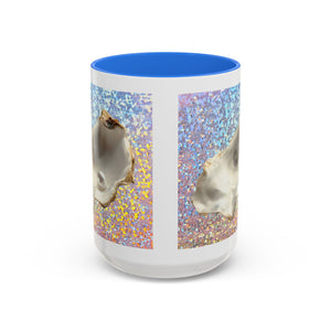 Colorful Mugs (11oz, 15oz), Disco White Pearl Oyster