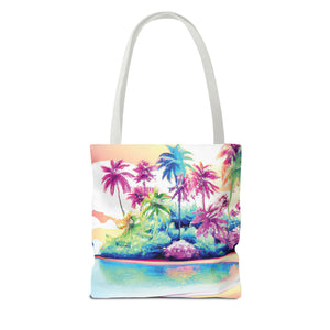 Watercolor Beach Tote Bag - 3 Sizes