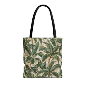 Tropical Palms MosaicTote Bag – Vintage Beach Market Bag