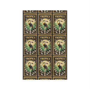 Tropical Microfiber Coffee/Tea Towel – Vintage Logo Botanical Toucan