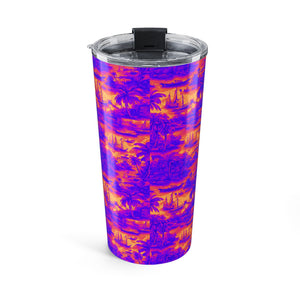 20oz Tumbler — Purple & Orange Travel Toile Travel Cup