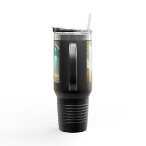 Insulated Travel Mug, 40oz / UFO & Waterfall