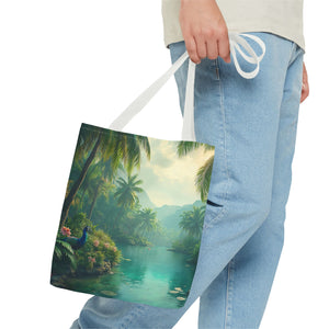 Resting Peacock Tote Bag - 3 Sizes