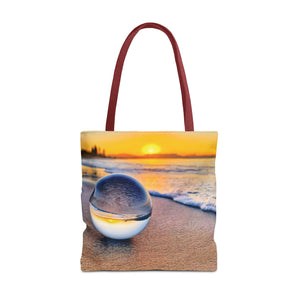 Sunset Beach Crystal Ball Tote