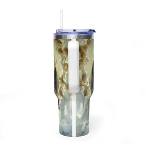 40oz Vacuum Tumbler - Madonna and Child with Angels Stainless Travel Mug