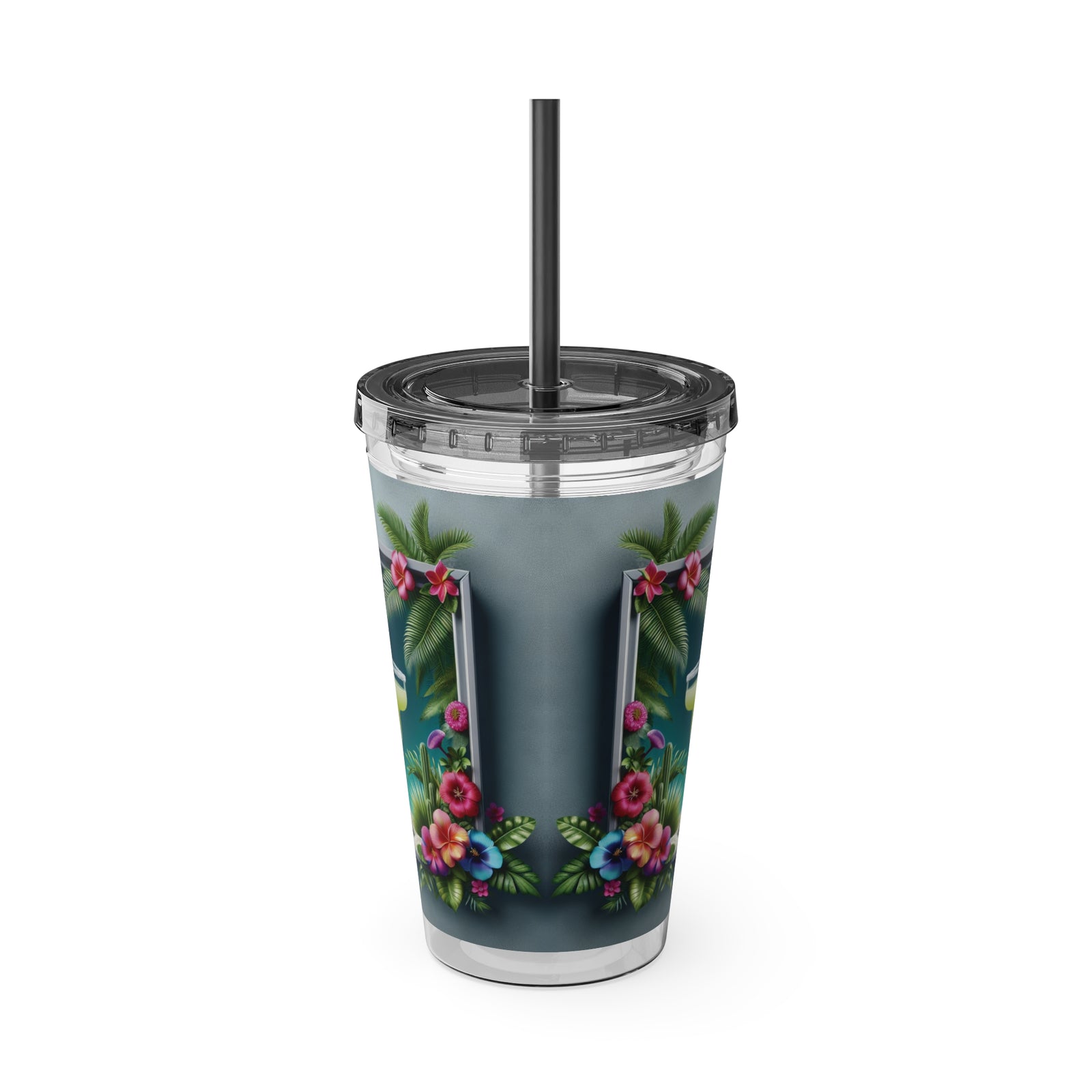 Tropical Tumbler with Straw | 16 oz: Tropical Margarita