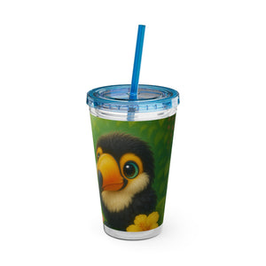 Tropical Tumbler with Straw | 16 oz: Baby Toucans