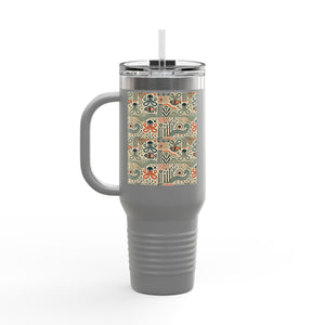 Insulated Travel Mug, 40oz / Mid-Century Octopus - Perfect for Outdoor Adventures