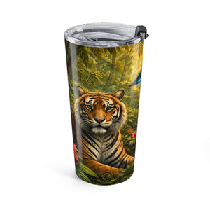 20 oz Alien Tumbler — UFO & Jungle Insulated Coffee Travel Cup - Tropics Lifestyle Coffee