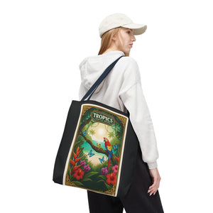Tote Bag — Parrot Friends at Seashore, TLC Logo