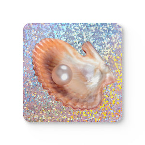 Coaster Set/4 - Disco Peach Pearl Oyster