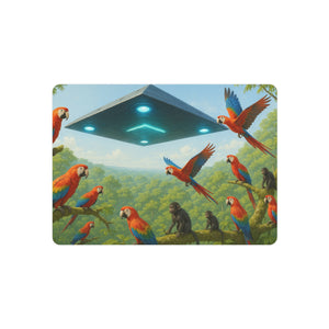 Metal Art Sign/Wall Art — UFO & Parrots