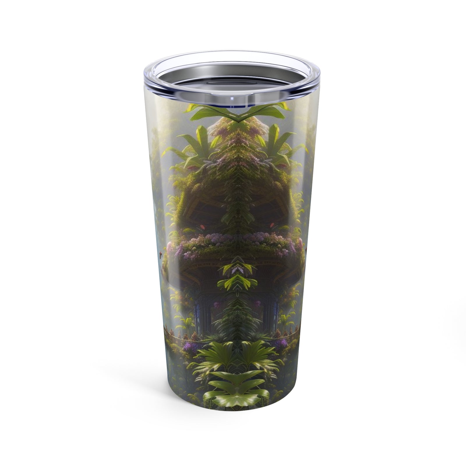 20oz Tropical Glossy Tumbler, Stainless Steel / Rainforest Home