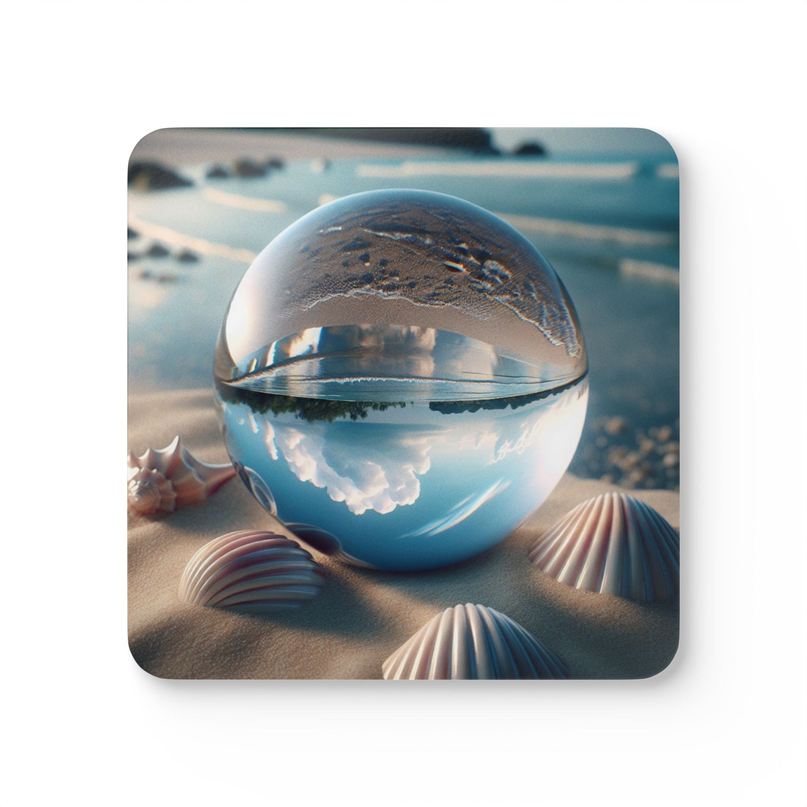 Coaster Set/4 - Beach Illusion Ball