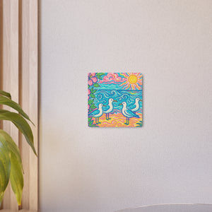 Metal Art Sign/Wall Decor ~ Seagulls on the Beach