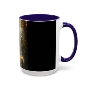 Colorful Mugs (11oz, 15oz), Three Mermaid Sisters, Black