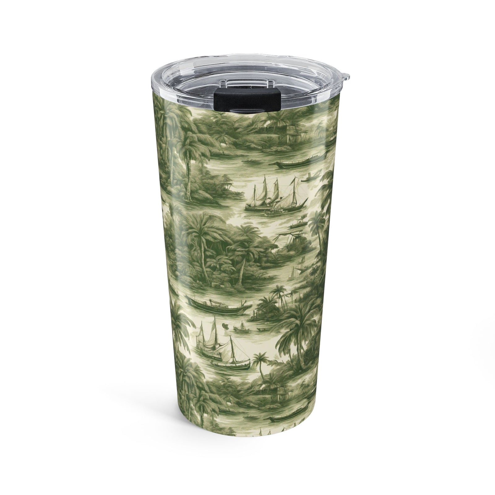 20oz Tumbler ~ Green Travel Toile Insulated Travel Cup