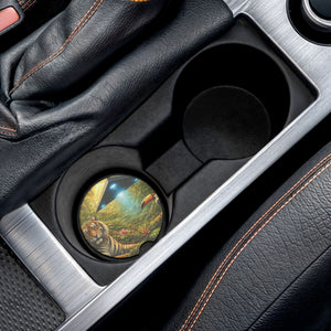 Soapstone Car Coaster - UFO & Tiger