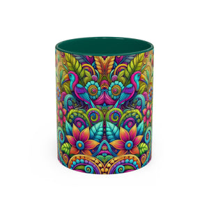 Accent Color Coffee Mug, Many Colors - 11oz & 15oz / Rainforest Music