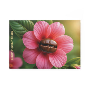 Coffee Bean Flower Rectangle Magnet — Tropics Lifestyle Coffee Decorative Fridge Magnet