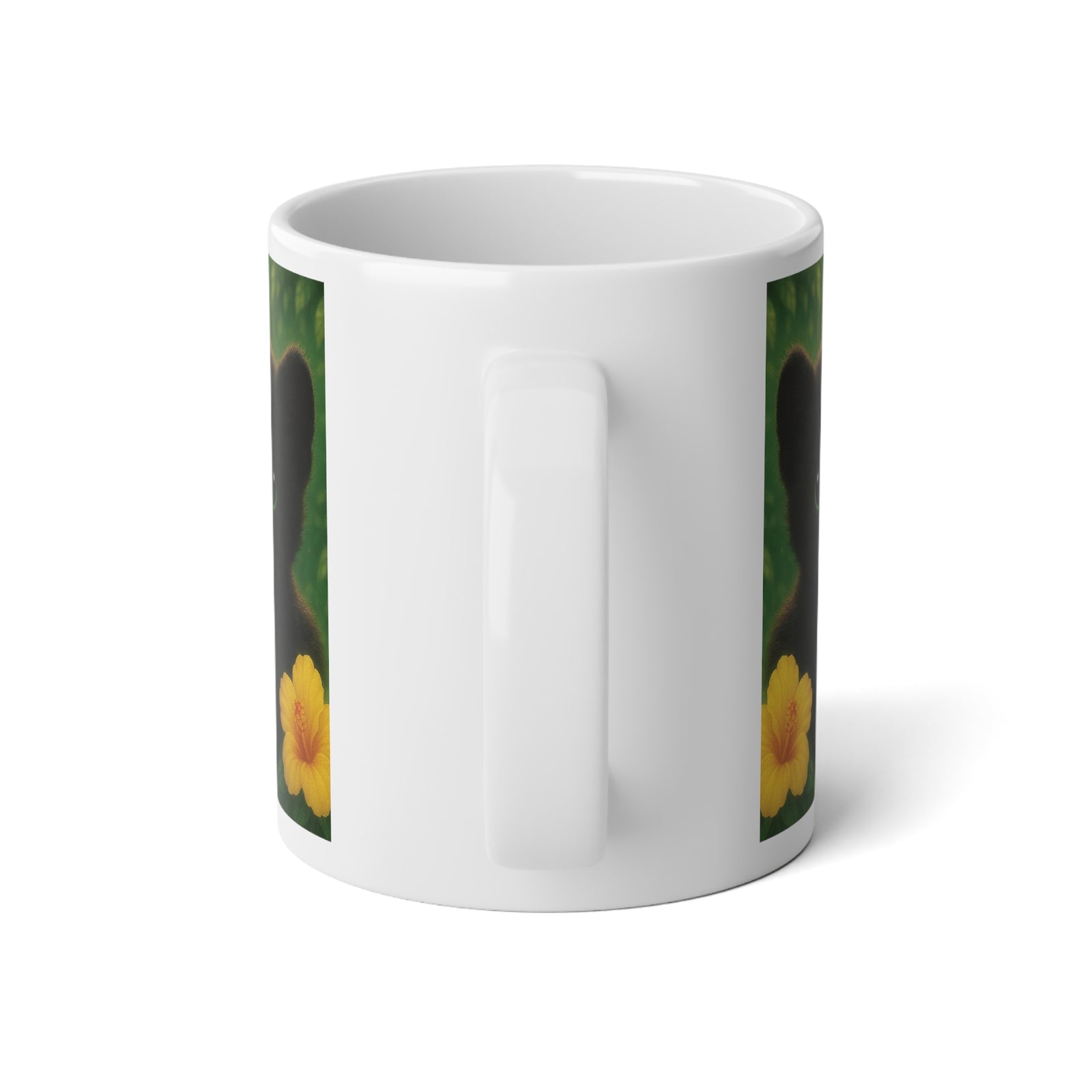 Jumbo Mug, 20oz, Rainforest Baby Jaguars | Tropical Coffee Cup