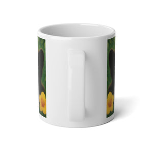 Jumbo Mug, 20oz, Rainforest Baby Jaguars | Tropical Coffee Cup