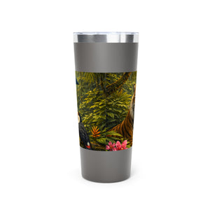 22oz Insulated Tumbler/Vacuum Copper Travel Cup — UFO, Tiger & Toucan