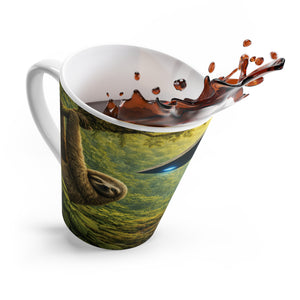 Latte White Mug - UFO and Sloth