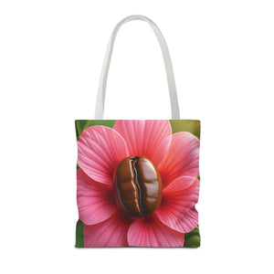 Coffee Bean Flower Tote Bag — Pink Coffee Art