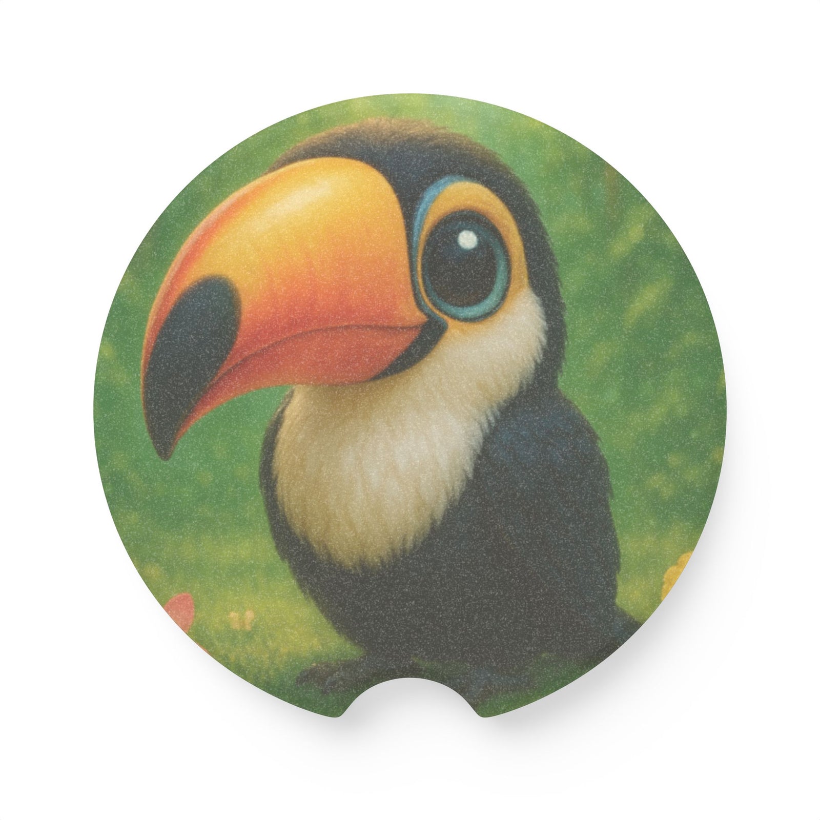 Soapstone Car Coaster - Baby Toucan