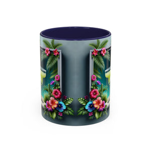 Accent Color Coffee Mug (11, 15oz), 8 Colors - Tropical Margarita
