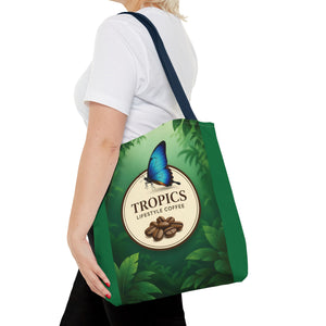 Branded Coffee Butterfly Tote Bag - 3 Sizes