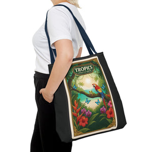 Tote Bag — Parrot Friends at Seashore, TLC Logo