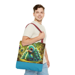 Baby Peacock Trio Tote Bag - 3 Sizes