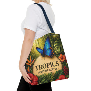 Rainforest Butterfly Coffee Brand Tote Bag - 3 Sizes