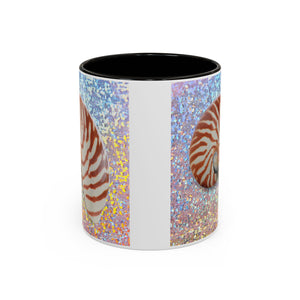 Colorful Mugs (11oz, 15oz), Disco Tiger Stripe Nautilus