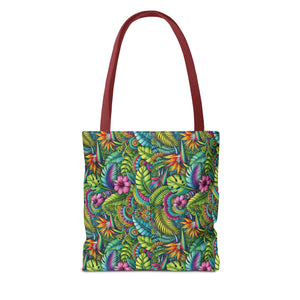 Rainforest Blooms Tote Bag - 3 Sizes