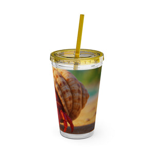 Tropical Tumbler with Straw | 16 oz: Baby Hermit Crab