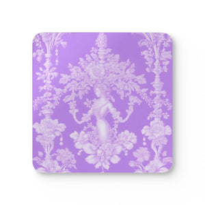 Coaster Set/4 - Pearl Lady Toile, Lavendar