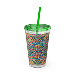 Tropical Tumbler with Straw | 16 oz: Kaleido Bay