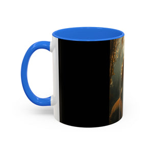 Colorful Mugs (11oz, 15oz), Three Mermaid Sisters, Black